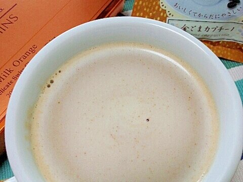 ホッと☆オレンジショコラきなこカプチーノ♪